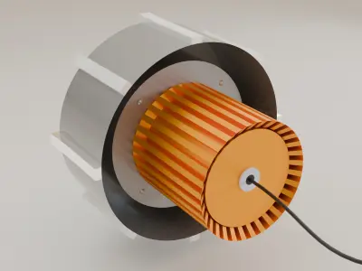  High Power LED Low-poly 3D model