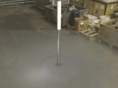 390mm Street Light 10 Galvanized Low-poly 3D model