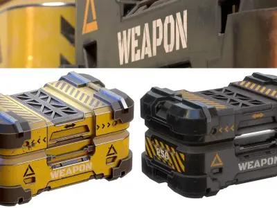 Weapon Box Low-poly 3D model