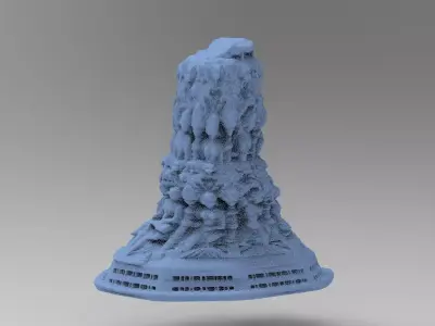 Dantes Underworld Ancient Stone Pillar 10  3D model