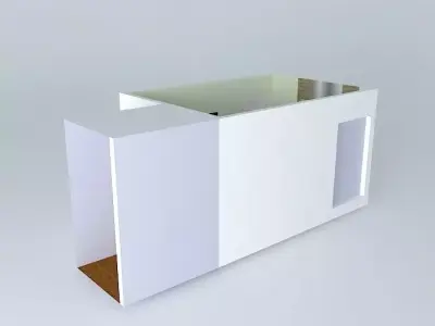 glauorkut box with wooden floor Free 3D model