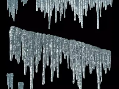 Icicles 3D model