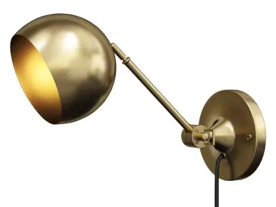  Isaac Plug In Sconce Long Arm Low-poly 3D model