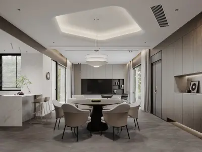 apartment interior scenes     3D model 33
