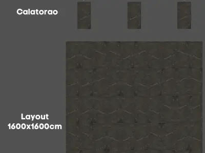 Porcelanosa Xtone Calatorao Tile - Dark Marble 3D Model Texture
