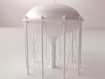 Water Tower V3 3D model
