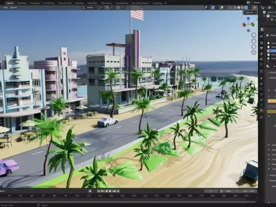 Miami City 3D model