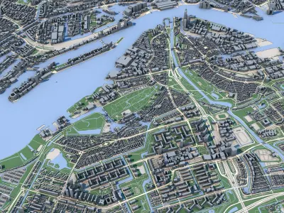 Amsterdam City Netherlands 3D model