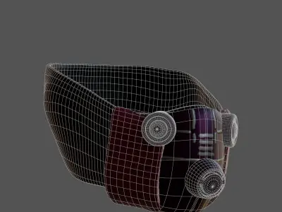 Gas mask helmet 3d model scifi Low-poly  Low-poly 3D model 286