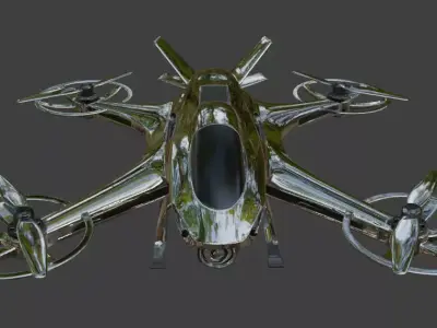 Hexacopter Drone 3D Model 3D model