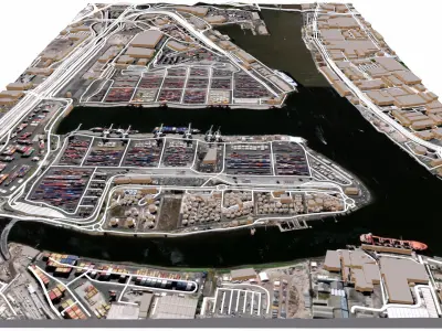 The Port of Melbourne Australia 3D model