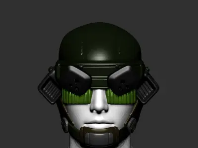 helmet high poly sculpt 3d printable 3D model 3D model