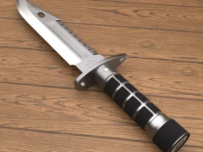 Metal Army Knife 3D model