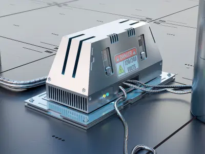 sci fi atm asset 3D model