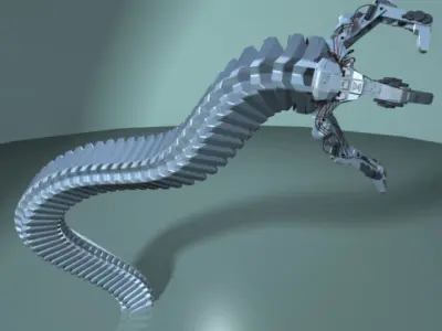 Robot Mechanic Arm - Full 3D model