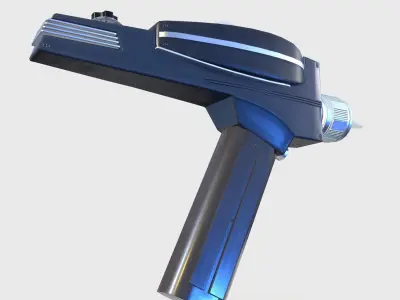 Phaser Gun Star Trek Low-poly 3D model