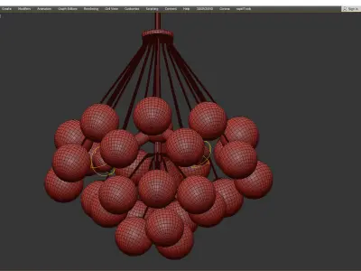 Lighting by BLU Bronzeville Pendant Low-poly 3D model