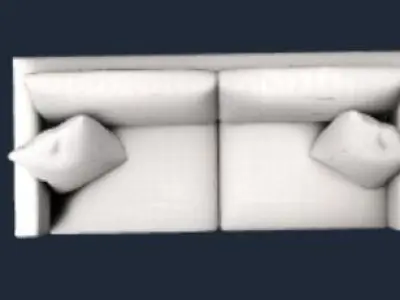 Grey Sofa 3D model buy