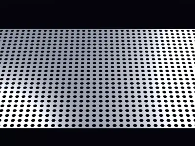 Perforated panel with 27 percent opening 25O56 3D model