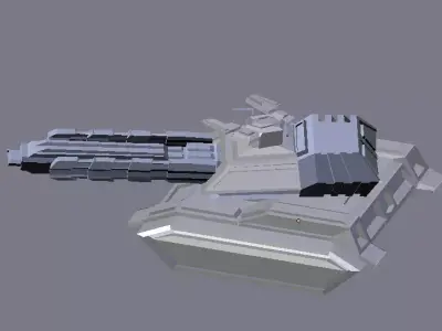 Sci fi Fighter Tank 3D print model
