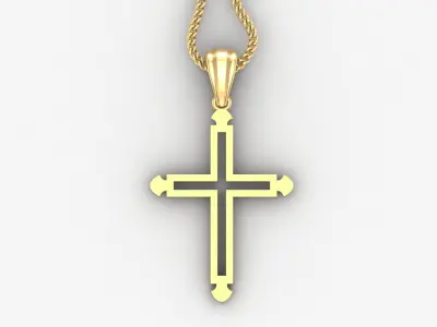 Cross Light Gold 4CP034 3DM STL 3D print model