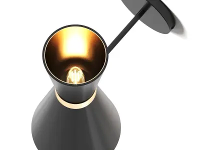 Down Black - wall sconce 3D model