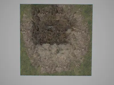 Mountains V2 Low-poly 3D model