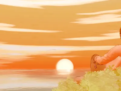 Procedural Anime Sky For Blender 3D model