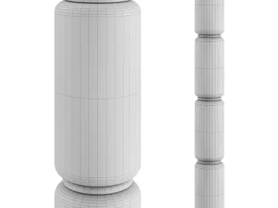 Noctambule 4 high Cylinder  floor lamp by Flos 3D model
