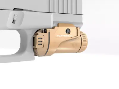 SIG SAUER Foxtrot1x Weapon Mounted Flashlight Attachment FDE Low-poly 3D model