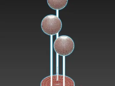 ELIOMOON three sphere floor lamp 3D model