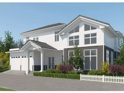 American style villa 3D model