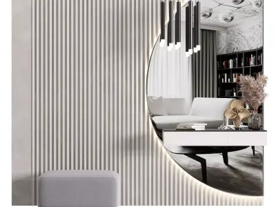 Hallway set N2 3D model