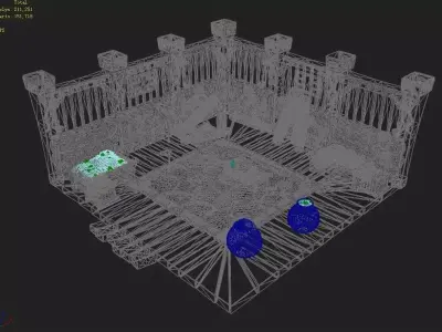 Gang Indoor - Warehouse 3D model