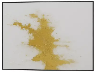 Set of 3 Abstract Paintings in Frames 3D model 36