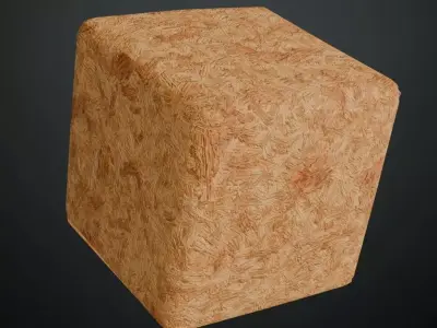 Compressed Oriented Strand Board OSB PBR Seamless  Texture