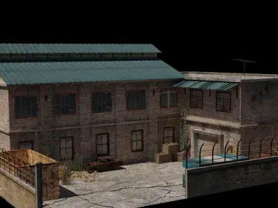 Factory warehouse 3D model