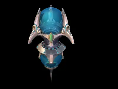 Sci Fi Building-Particle Producer 01 3D model