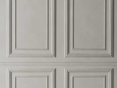 Classic 3D Wall Panel Elegant Design for Interior Decor 3D model