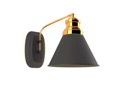 Wall Lamp 3D Model Ready For Render Low-poly 3D model