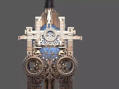 Faberge egg Tower Steampunk  3D model