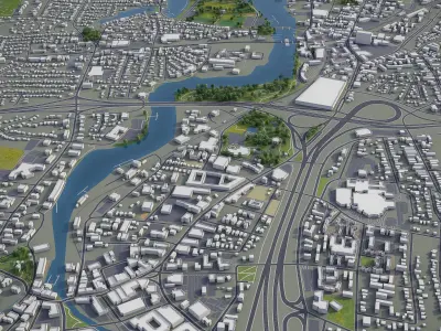 Norwalk  Low-poly 3D model