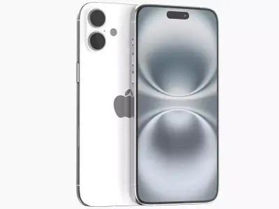 Apple iPhone 16 plus white 3D model