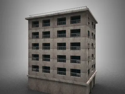 Japan building 16 model in Lightwave 3D 3D model