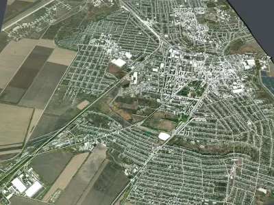 Cityscape Melitopol Ukraine 3D model