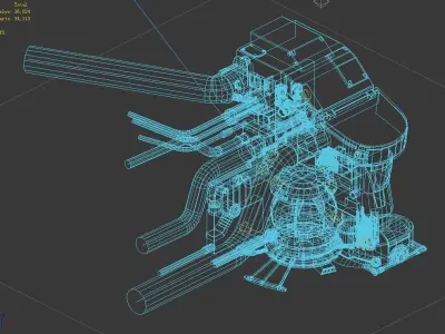 Machinery - Interior Wall 04 3D model
