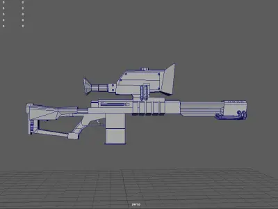 Model Sniper gun Texture