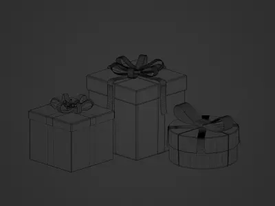 GiftBox For Render Free 3D model