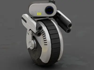 Wheel Droid  rigged character 3D model purchase
