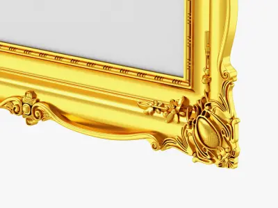 Golden Classic Frame 01 3D model